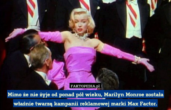 Mimo że nie żyje od ponad pół wieku, Marilyn Monroe została właśnie twarzą kampanii reklamowej marki Max Factor. 