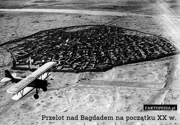 Przelot nad Bagdadem na początku XX w. 
