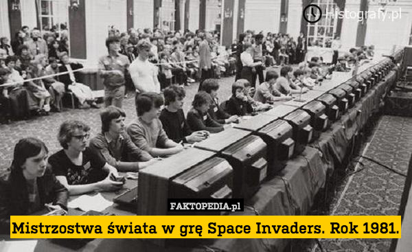 Mistrzostwa świata w grę Space Invaders. Rok 1981. 