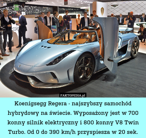 Koenigsegg Regera najszybszy samochód hybrydowy na