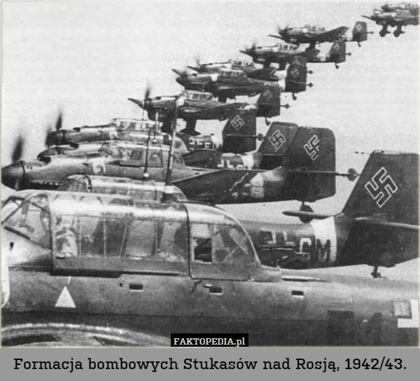Formacja bombowych Stukasów nad Rosją, 1942/43. 