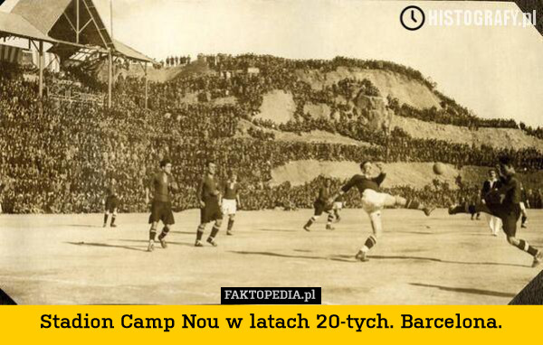 Stadion Camp Nou w latach 20-tych. Barcelona. 