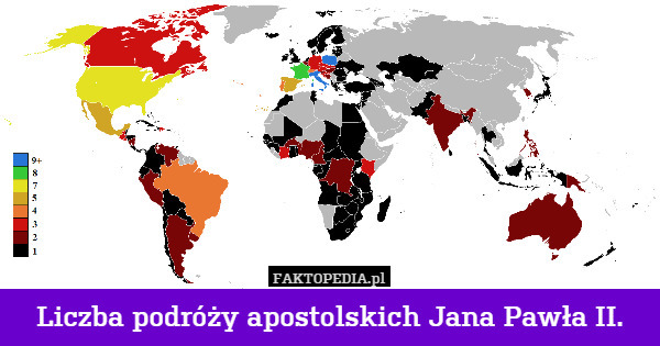 Liczba podróży apostolskich Jana Pawła II. 