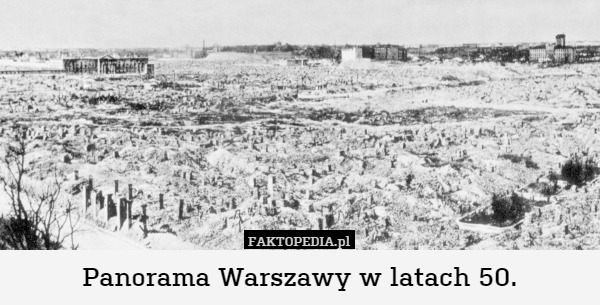 Panorama Warszawy w latach 50. 