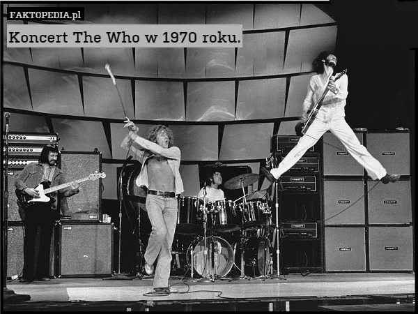 Koncert The Who w 1970 roku. 