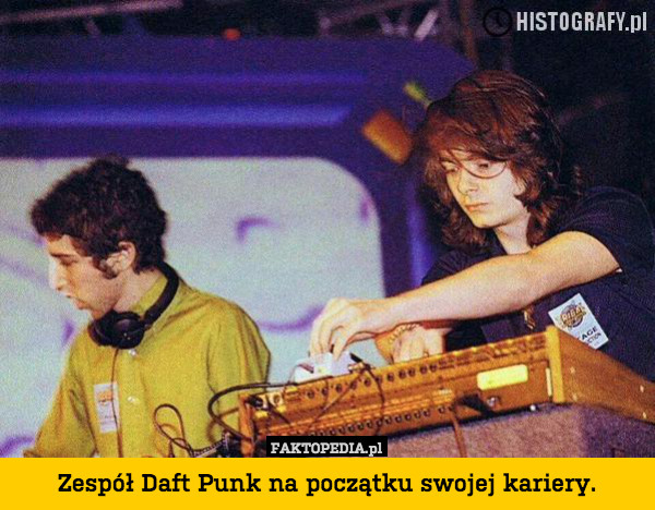 Zespół Daft Punk na początku swojej kariery. 
