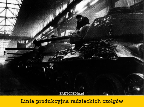 Linia produkcyjna radzieckich czołgów 