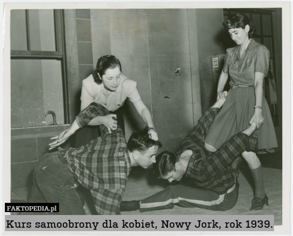 Kurs samoobrony dla kobiet, Nowy Jork, rok 1939. 