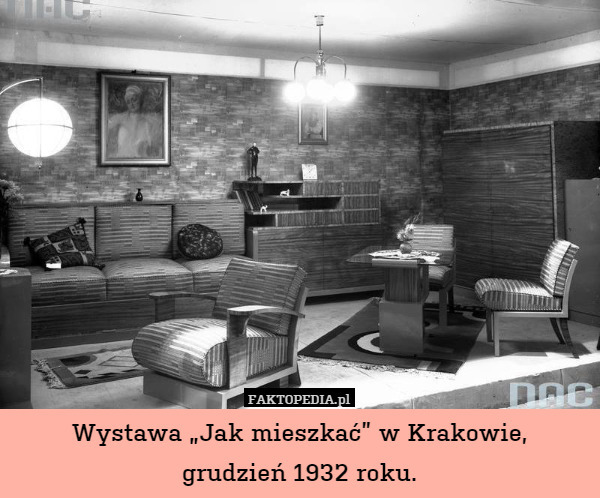 Wystawa „Jak mieszkać” w Krakowie,
grudzień 1932 roku. 