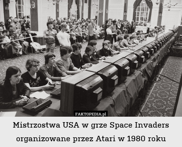 Mistrzostwa USA w grze Space Invaders organizowane przez Atari w 1980 roku 