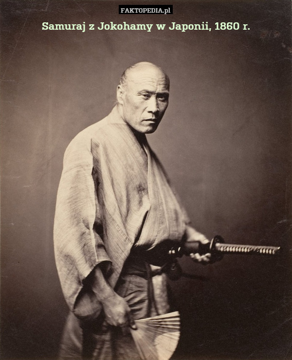 Samuraj z Jokohamy w Japonii, 1860 r. 