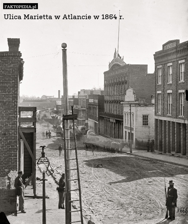Ulica Marietta w Atlancie w 1864 r. 