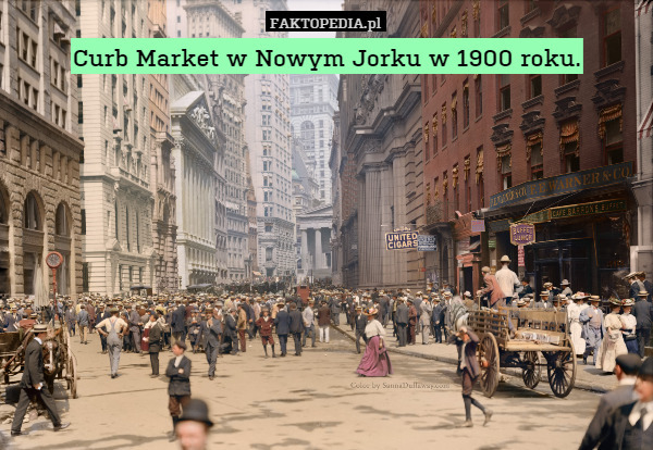 Curb Market w Nowym Jorku w 1900 roku. 