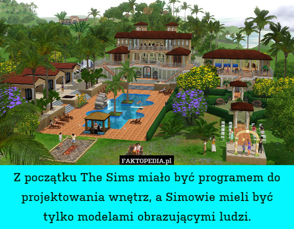 Z początku The Sims miało być programem do projektowania wnętrz, a Simowie mieli być tylko modelami obrazującymi ludzi. 
