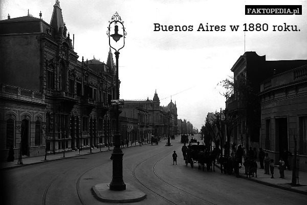 Buenos Aires w 1880 roku. 