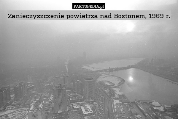 Zanieczyszczenie powietrza nad Bostonem, 1969 r. 