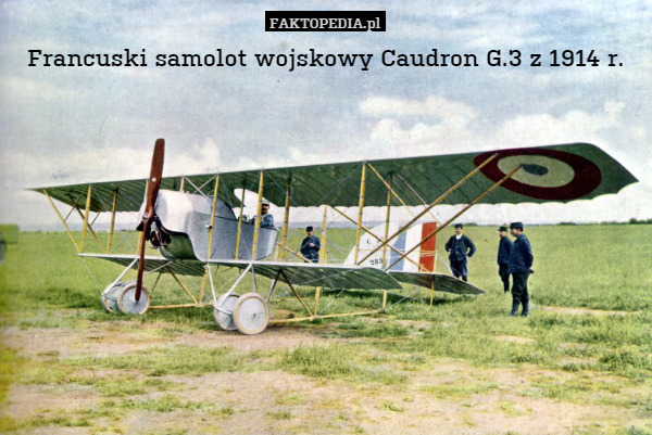 Francuski samolot wojskowy Caudron G.3 z 1914 r. 