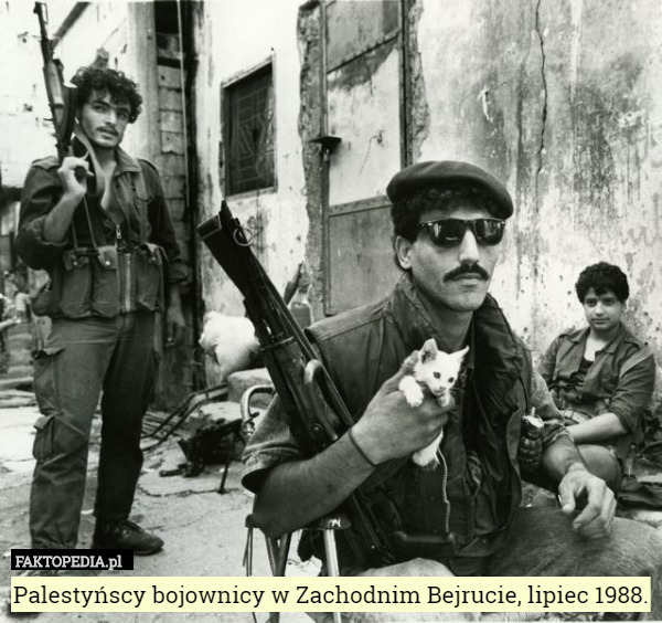 Palestyńscy bojownicy w Zachodnim Bejrucie, lipiec 1988. 