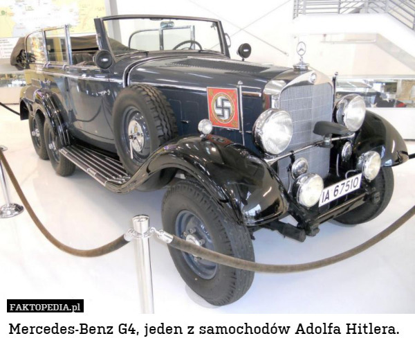Mercedes-Benz G4, jeden z samochodów Adolfa Hitlera. 