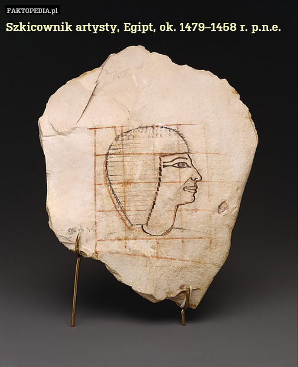 Szkicownik artysty, Egipt, ok. 1479–1458 r. p.n.e. 