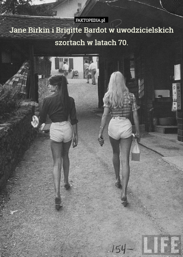 Jane Birkin i Brigitte Bardot w uwodzicielskich szortach w latach 70. 