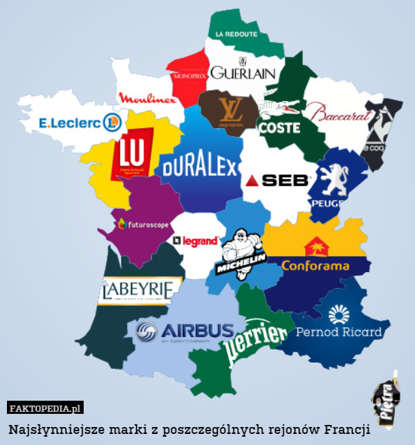 Najsłynniejsze marki z poszczególnych rejonów Francji 