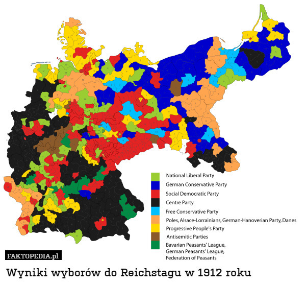 Wyniki wyborów do Reichstagu w 1912 roku 