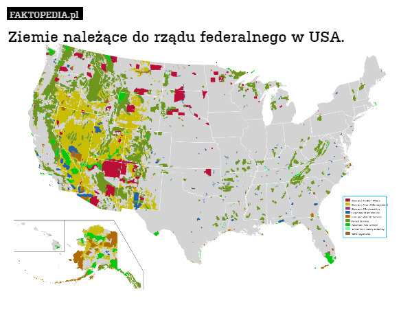 Ziemie należące do rządu federalnego w USA. 