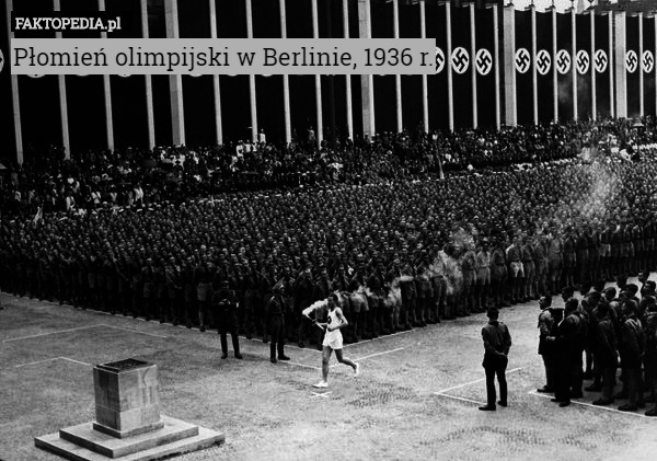 Płomień olimpijski w Berlinie, 1936 r. 