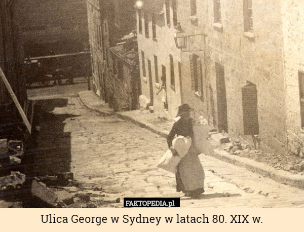 Ulica George w Sydney w latach 80. XIX w. 