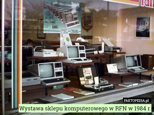 Wystawa sklepu komputerowego w RFN w 1984 r. 