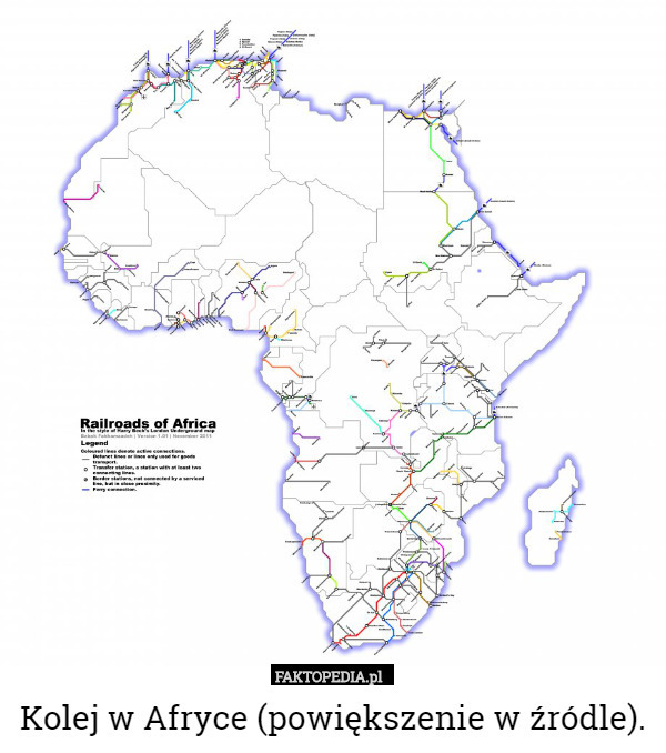Kolej w Afryce (powiększenie w źródle). 