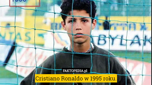 Cristiano Ronaldo w 1995 roku. 