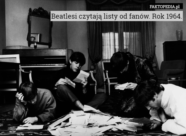 Beatlesi czytają listy od fanów. Rok 1964. 