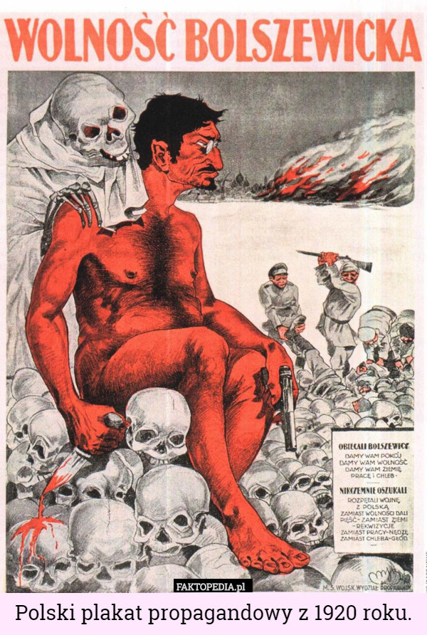 Polski plakat propagandowy z 1920 roku. 