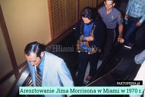 Aresztowanie Jima Morrisona w Miami w 1970 r. 