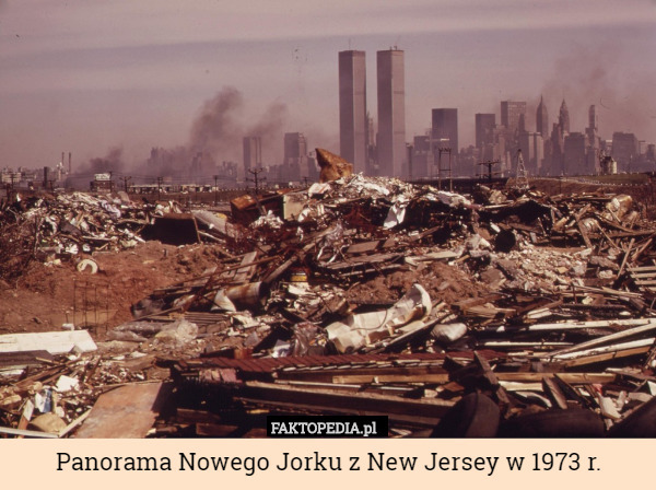 Panorama Nowego Jorku z New Jersey w 1973 r. 