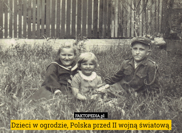 Dzieci w ogrodzie, Polska przed II wojną światową. 