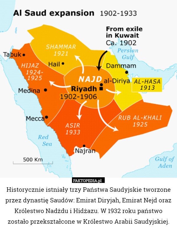 Historycznie istniały trzy Państwa Saudyjskie tworzone przez dynastię Saudów: Emirat Diryjah, Emirat Nejd oraz Królestwo Nadżdu i Hidżazu. W 1932 roku państwo zostało przekształcone w Królestwo Arabii Saudyjskiej. 