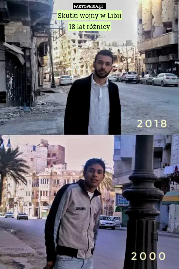 Skutki wojny w Libii
18 lat różnicy 