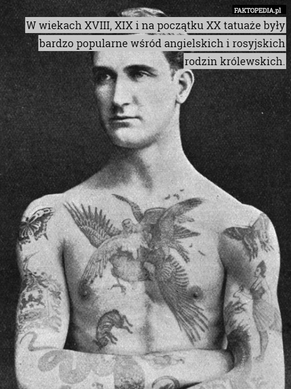 W wiekach XVIII, XIX i na początku XX tatuaże były bardzo popularne wśród angielskich i rosyjskich rodzin królewskich. 