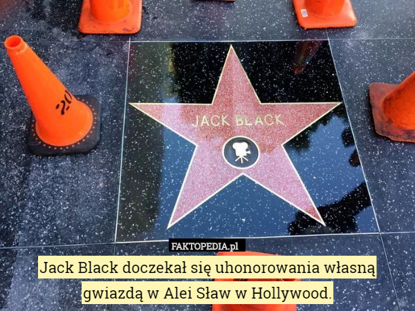 Jack Black doczekał się uhonorowania własną gwiazdą w Alei Sław w Hollywood. 