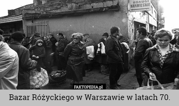 Bazar Różyckiego w Warszawie w latach 70. 