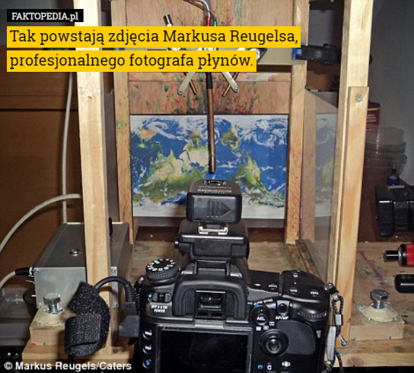 Tak powstają zdjęcia Markusa Reugelsa, profesjonalnego fotografa płynów. 