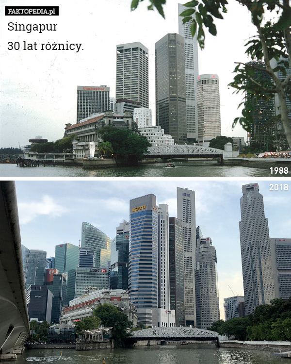 Singapur
30 lat różnicy. 