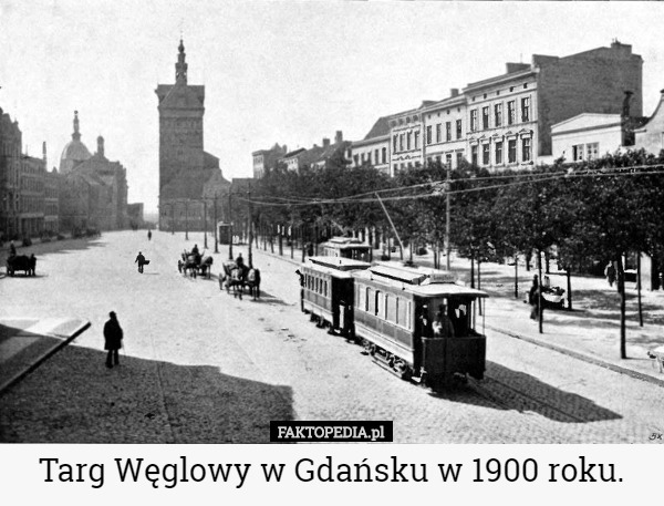 Targ Węglowy w Gdańsku w 1900 roku. 