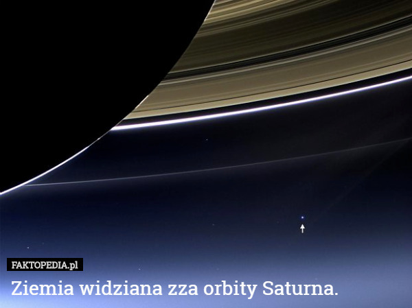 Ziemia widziana zza orbity Saturna. 