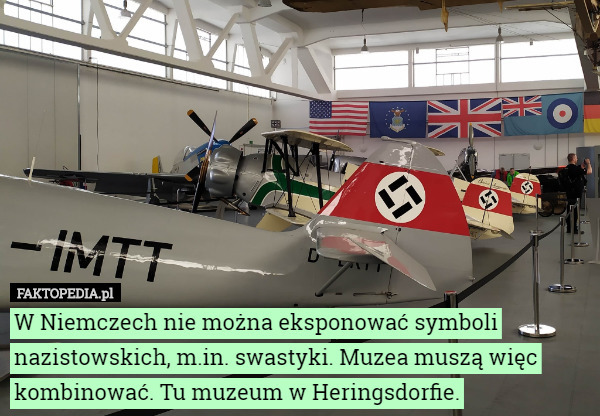 W Niemczech nie można eksponować symboli nazistowskich, m.in. swastyki. Muzea muszą więc kombinować. Tu muzeum w Heringsdorfie. 