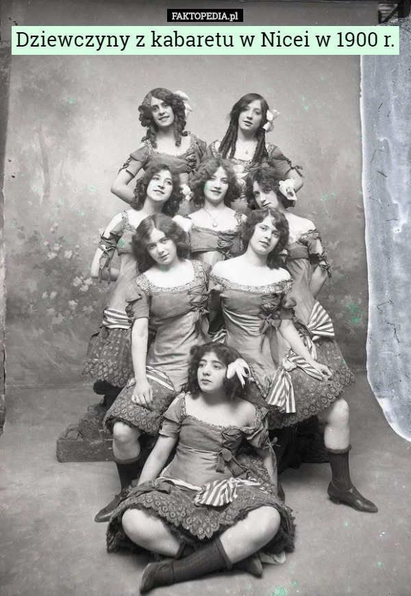 Dziewczyny z kabaretu w Nicei w 1900 r. 