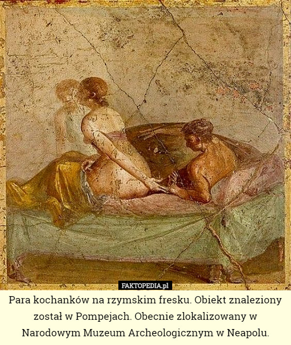 Para kochanków na rzymskim fresku. Obiekt znaleziony został w Pompejach. Obecnie zlokalizowany w Narodowym Muzeum Archeologicznym w Neapolu. 